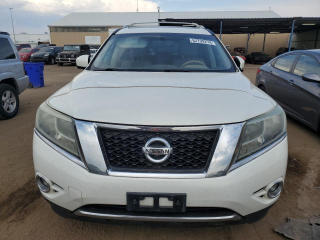 5N1CR2MM2EC637274 - 2014 NISSAN PATHFINDER SV HYBRID WHITE photo 5