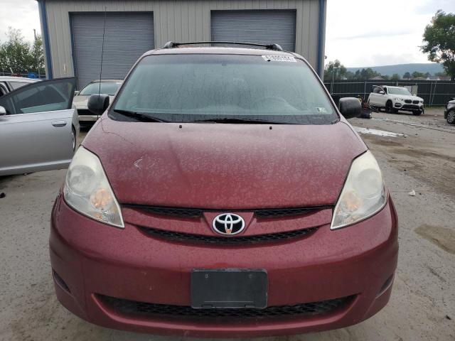 5TDZK23C28S214600 - 2008 TOYOTA SIENNA CE RED photo 5