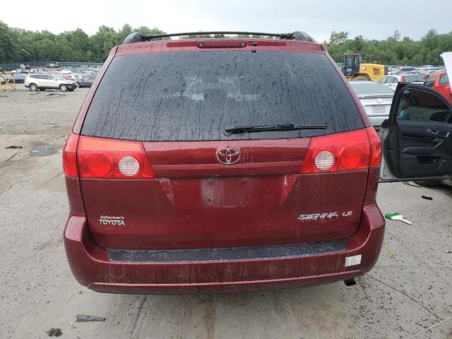 5TDZK23C28S214600 - 2008 TOYOTA SIENNA CE RED photo 6