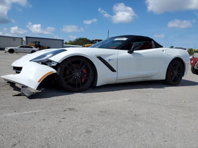 1G1YM3D72E5134303 - 2014 CHEVROLET CORVETTE STINGRAY Z51 3LT WHITE photo 1