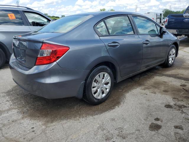 19XFB2F58CE104007 - 2012 HONDA CIVIC LX GRAY photo 3