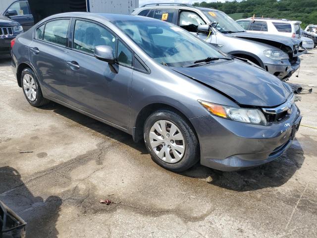 19XFB2F58CE104007 - 2012 HONDA CIVIC LX GRAY photo 4