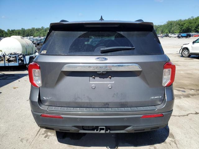 1FMSK8DH2MGA58248 - 2021 FORD EXPLORER XLT GRAY photo 6