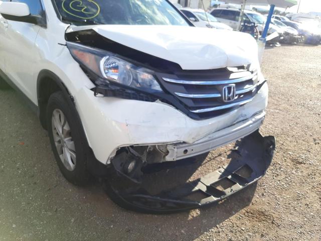 5J6RM4H79EL038914 - 2014 HONDA CR-V EXL WHITE photo 9