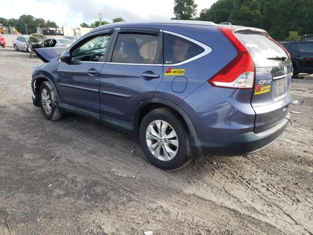 5J6RM4H73CL026318 - 2012 HONDA CR-V EXL BLUE photo 2