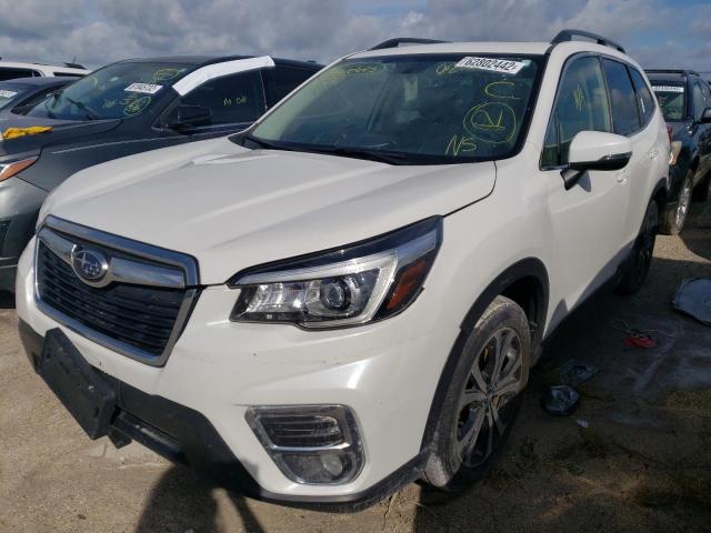 JF2SKASCXLH448690 - 2020 SUBARU FORESTER LIMITED WHITE photo 2