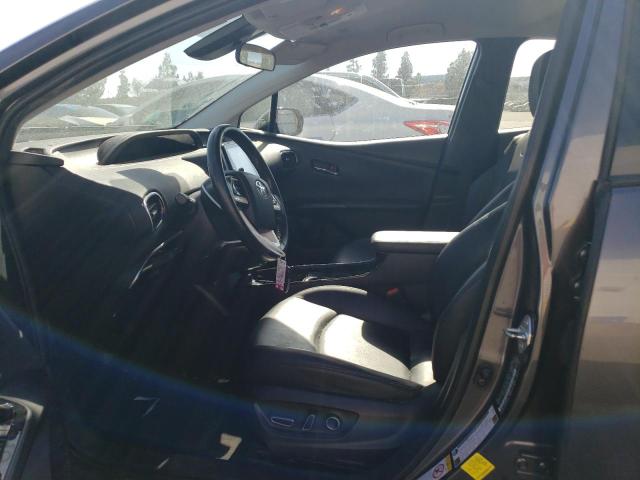 JTDKARFP6H3010735 - 2017 TOYOTA PRIUS PRIM ნაცრისფერი ფოტო 7