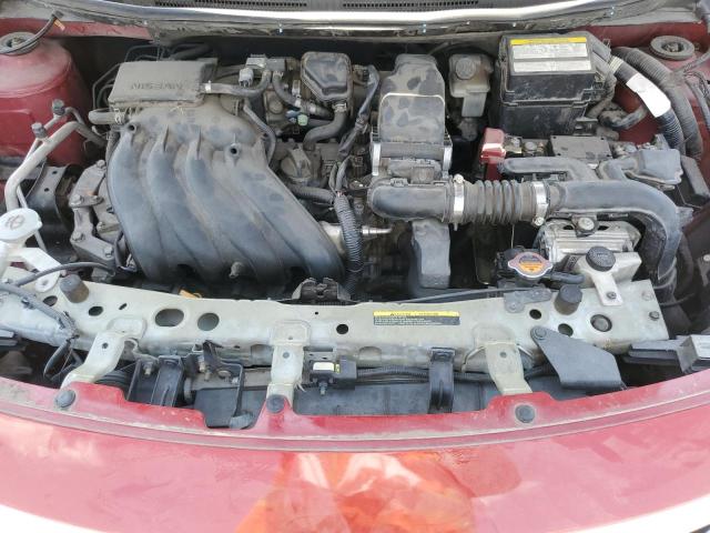 3N1CN7AP5FL835626 - 2015 NISSAN VERSA S RED photo 11