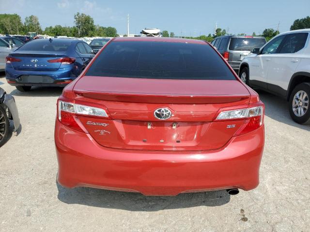 4T1BF1FK3CU551182 - 2012 TOYOTA CAMRY BASE RED photo 6