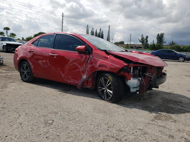 2T1BURHE9HC790563 - 2017 TOYOTA COROLLA L RED photo 4