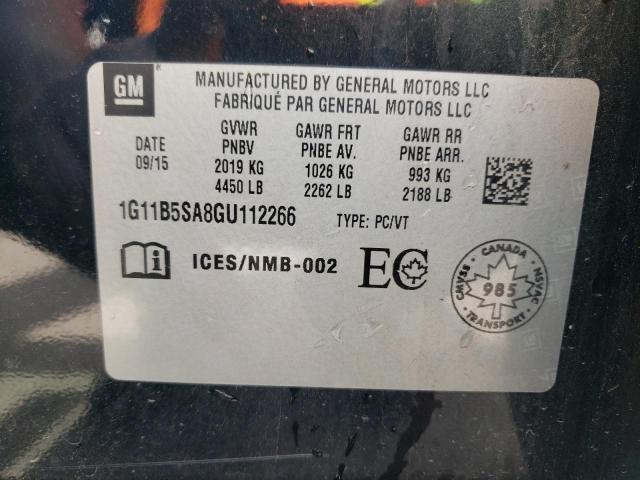 1G11B5SA8GU112266 - 2016 CHEVROLET MALIBU LIM LS Qara foto 13