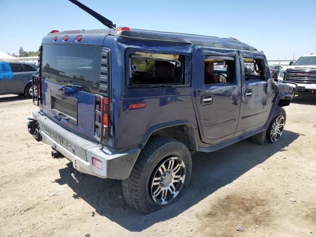 5GRGN23878H105496 - 2008 HUMMER H2 BLUE photo 3