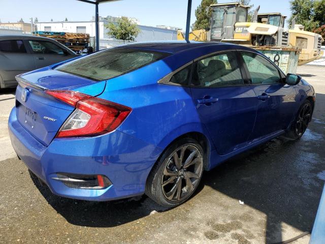 19XFC2F86ME202509 - 2021 HONDA CIVIC SPORT ლურჯი ფოტო 3
