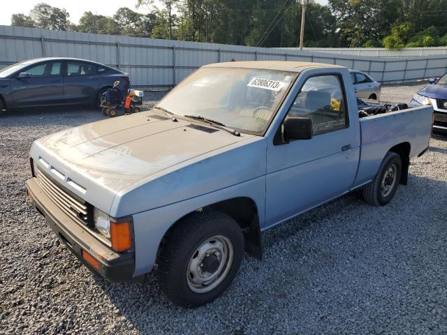 1N6ND11S5GC390812 - 1986 NISSAN D21 SHORT BED BLUE photo 1