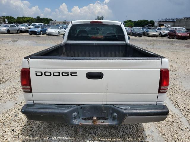 1B7FL26X8YS715254 - 2000 DODGE DAKOTA WHITE photo 6