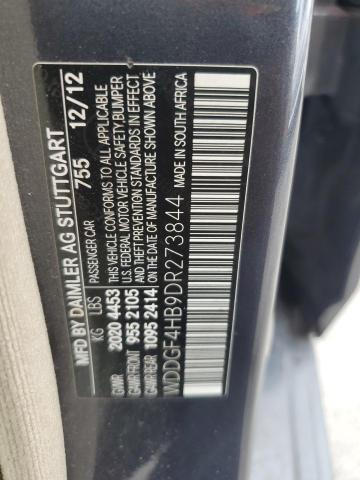 WDDGF4HB9DR273844 - 2013 MERCEDES-BENZ C 250 GRAY photo 12