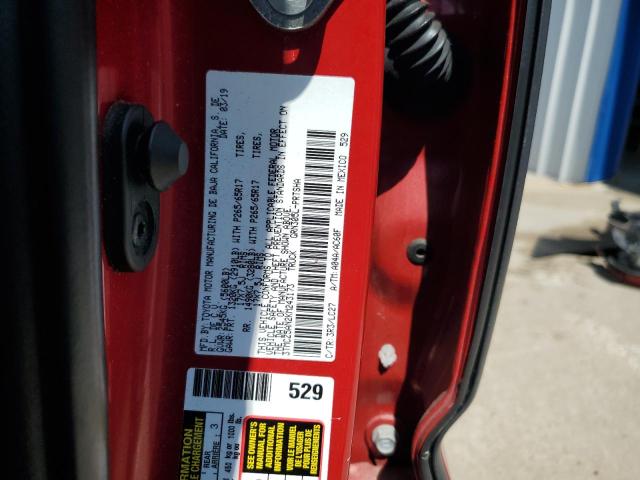 3TMCZ5AN2KM243173 - 2019 TOYOTA TACOMA DOUBLE CAB წითელი ფოტო 13