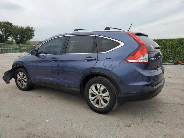 2HKRM3H73DH502363 - 2013 HONDA CR-V EXL BLUE photo 2