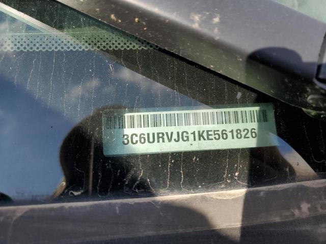 3C6URVJG1KE561826 - 2019 RAM PROMASTER 3500 HIGH ნაცრისფერი ფოტო 12