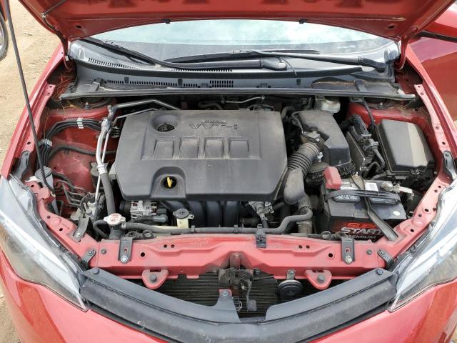 5YFBURHE2KP871377 - 2019 TOYOTA COROLLA L RED photo 11