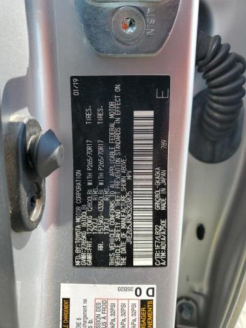 JTEZU5JR3K5203875 - 2019 TOYOTA 4RUNNER SR5 SILVER photo 14