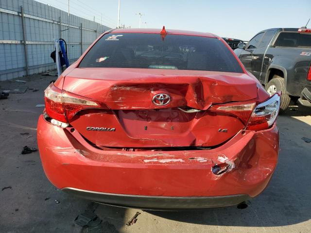 2T1BURHE8JC006220 - 2018 TOYOTA COROLLA L RED photo 6