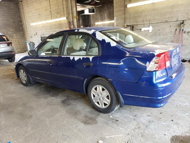 2HGES16385H540188 - 2005 HONDA CIVIC DX VP أزرق صورة 2
