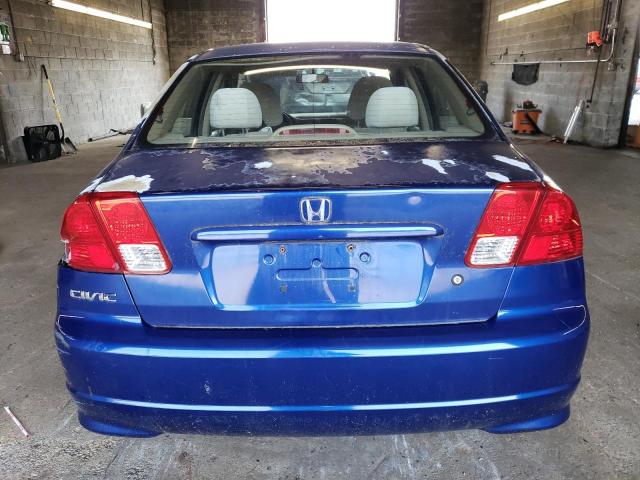 2HGES16385H540188 - 2005 HONDA CIVIC DX VP أزرق صورة 6