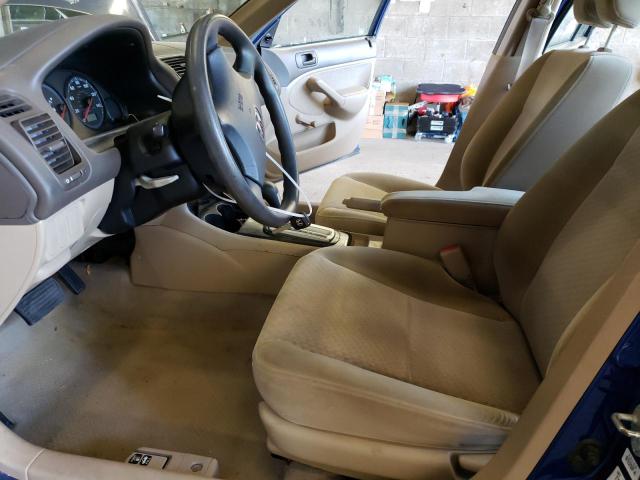 2HGES16385H540188 - 2005 HONDA CIVIC DX VP أزرق صورة 7