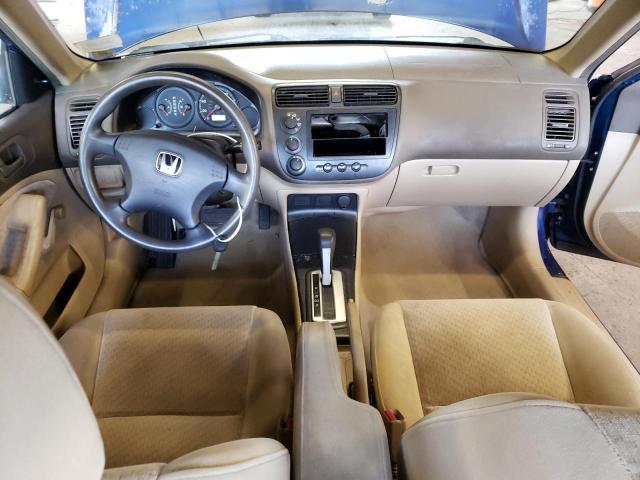 2HGES16385H540188 - 2005 HONDA CIVIC DX VP أزرق صورة 8