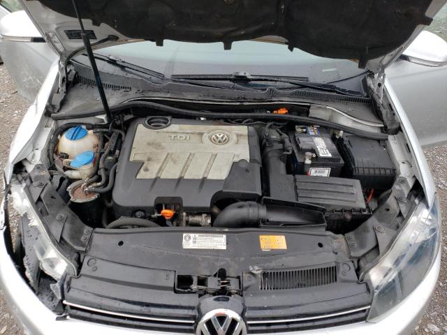 3VWPL7AJXBM678953 - 2011 VOLKSWAGEN JETTA TDI SILVER photo 11