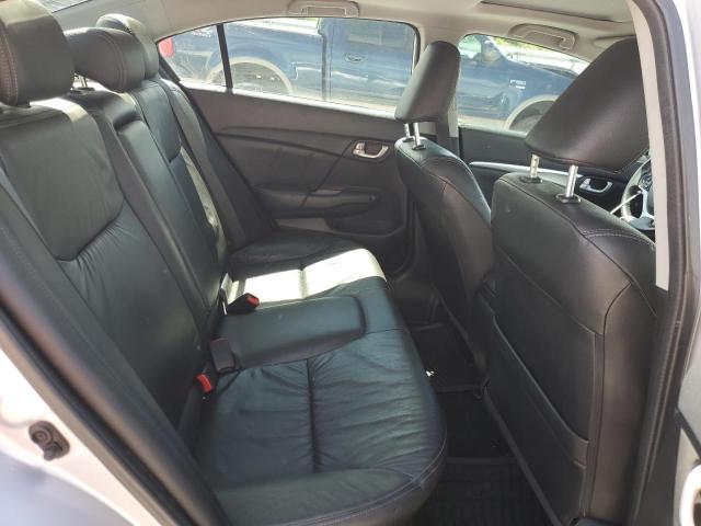 19XFB2F90EE052717 - 2014 HONDA CIVIC EXL Արծաթագույն լուսանկար 10