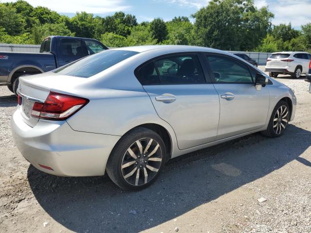 19XFB2F90EE052717 - 2014 HONDA CIVIC EXL Արծաթագույն լուսանկար 3