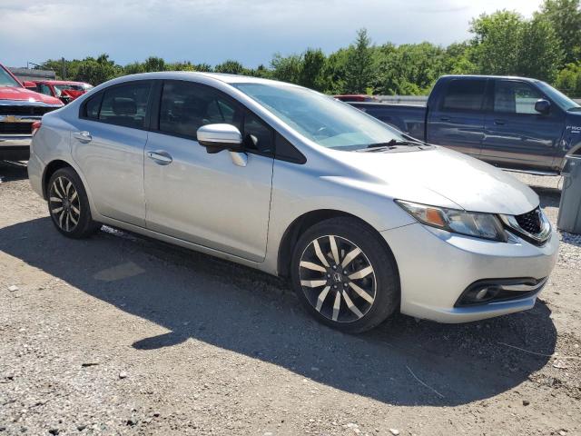19XFB2F90EE052717 - 2014 HONDA CIVIC EXL Արծաթագույն լուսանկար 4