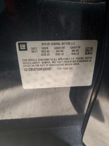 1G1ZB5STXHF289007 - 2017 CHEVROLET MALIBU LS Синій фото 12