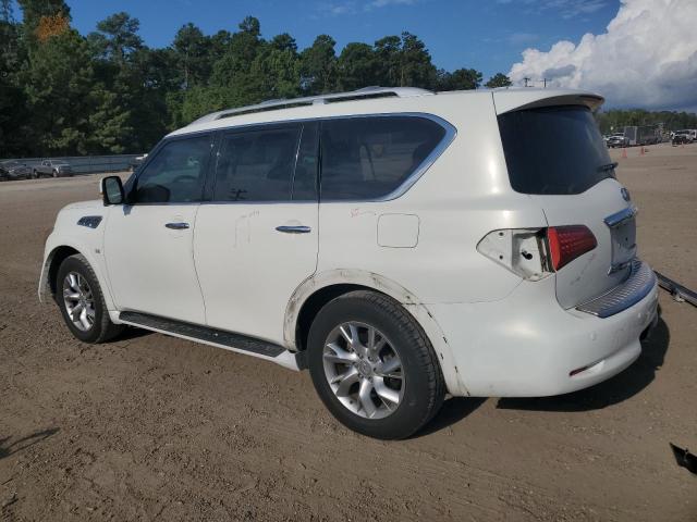 JN8AZ2NF2E9551668 - 2014 INFINITI QX80 WHITE photo 2