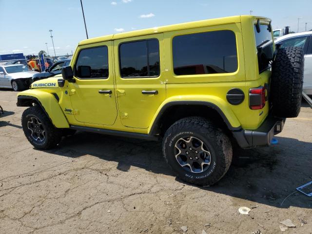 1C4JJXR62NW229902 - 2022 JEEP WRANGLER RUBICON 4XE YELLOW photo 2