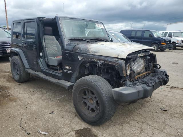 1J8GA59117L169014 - 2007 JEEP WRANGLER SAHARA BLACK photo 4