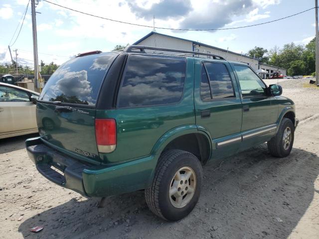 1GNDT13W2YK217474 - 2000 CHEVROLET BLAZER GREEN photo 3