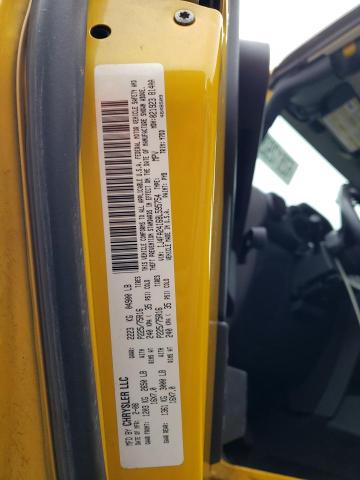 1J4FA24168L595754 - 2008 JEEP WRANGLER X YELLOW photo 12