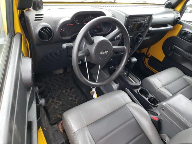 1J4FA24168L595754 - 2008 JEEP WRANGLER X YELLOW photo 8