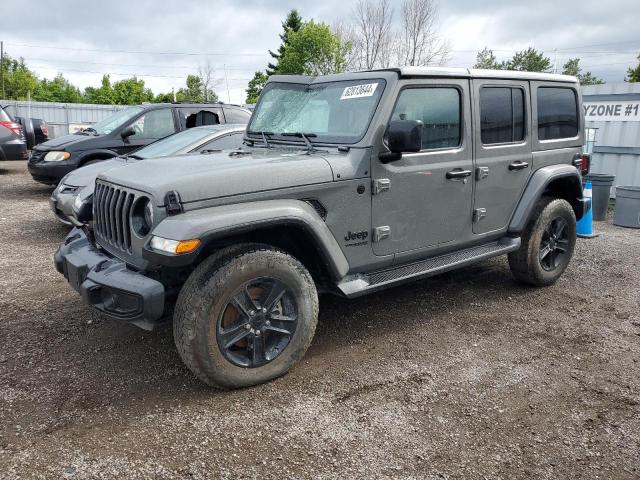 1C4HJXEN1NW217641 - 2022 JEEP WRANGLER U SAHARA GRAY photo 1