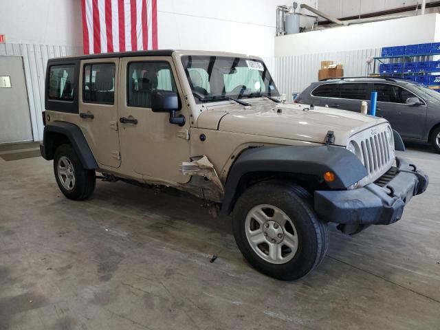 1C4BJWDG1GL228260 - 2016 JEEP WRANGLER U SPORT TAN photo 4