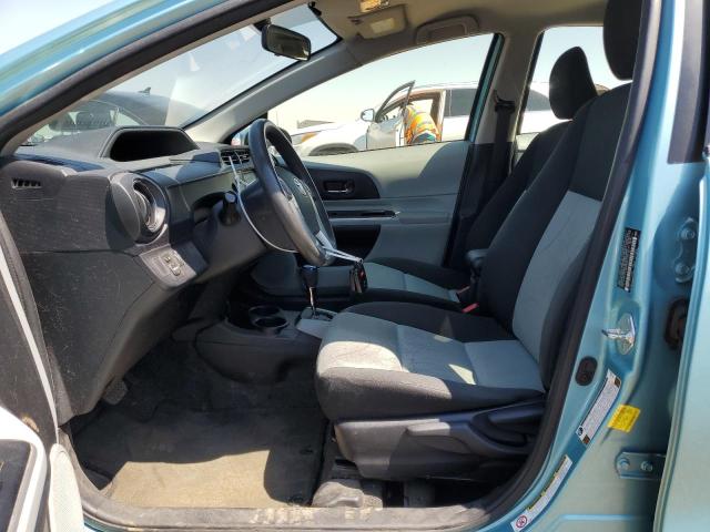 JTDKDTB39E1074461 - 2014 TOYOTA PRIUS C BLUE photo 7