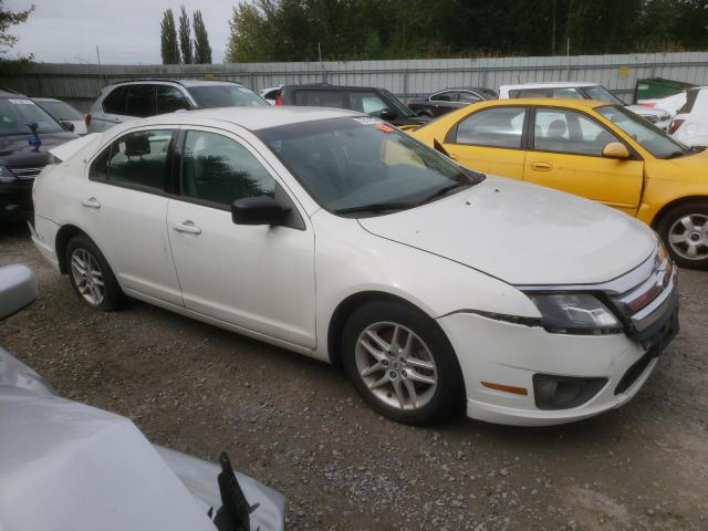 3FAHP0GA7CR312050 - 2012 FORD FUSION S WHITE photo 4