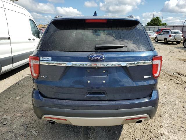 1FM5K8D84GGB32478 - 2016 FORD EXPLORER XLT BLUE photo 6