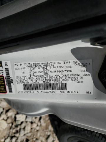 5TFUX4EN8EX029978 - 2014 TOYOTA TACOMA ACCESS CAB WHITE photo 12