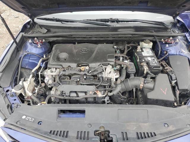 4T1B11HK9JU611376 - 2018 TOYOTA CAMRY L BLUE photo 11