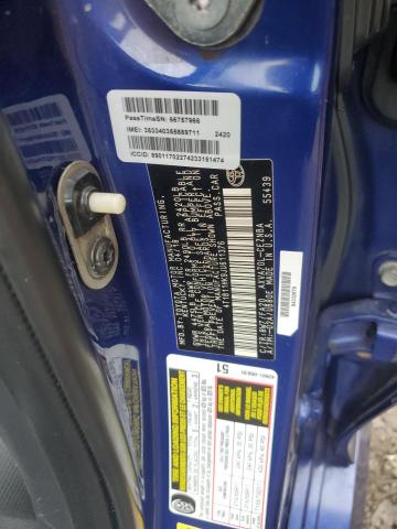 4T1B11HK9JU611376 - 2018 TOYOTA CAMRY L BLUE photo 12