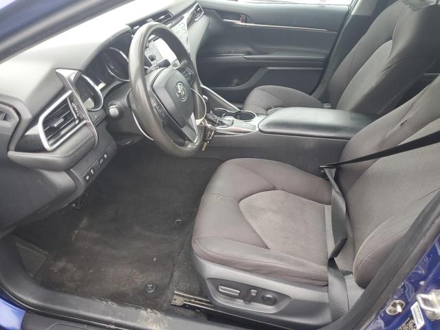 4T1B11HK9JU611376 - 2018 TOYOTA CAMRY L BLUE photo 7